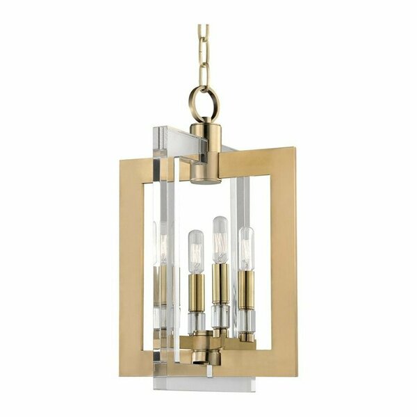 Hudson Valley Wellington 4 Light Pendant 9312-AGB